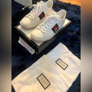 Gucci size 36 women sneakers white and bumble bee authentic